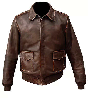 Brown Bomber Leather Jacket