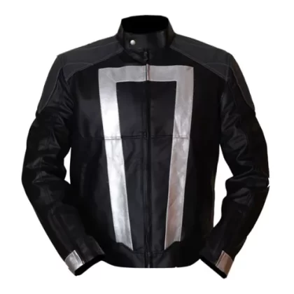 Shield Style Leather Jacket