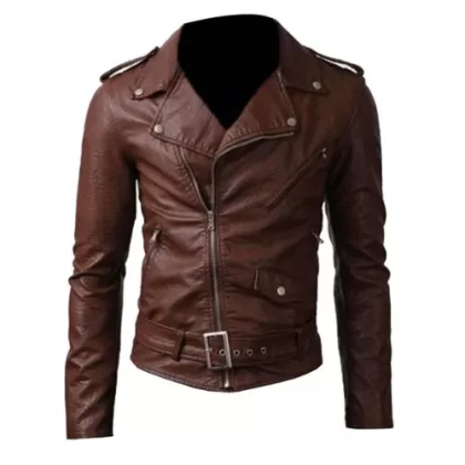 Belted Rider Leather Jacket