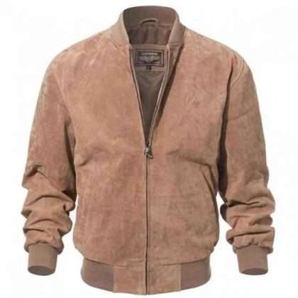 Genuine Leather Bomber Jacket